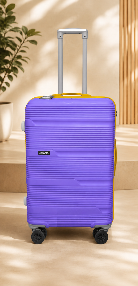 ROAMX 20 & 24 Inch Trolley Bag Set | Lightweight Hard Case Luggage | 8 Wheels | Cabin & Check-In Suitcase | Travel Bag for Men & Women