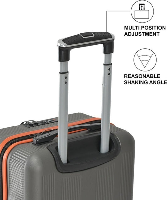 Roamx Small Overnighter & Briefcase (58 cm) 8 Wheels - Grey
