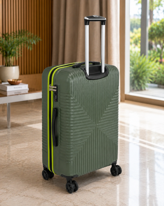 ROAMX Premium Set of 3 Hardshell Trolley Bags 8 Wheels | Cabin, Medium & Large Travel Luggage Set