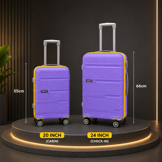 ROAMX 20 & 24 Inch Premium Hard Shell Trolley Bag Set with 8 Wheels